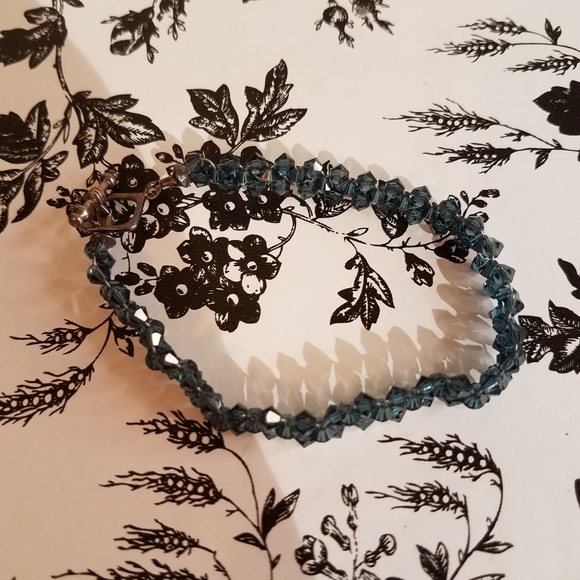 Blue weaved bracelet jlp6 - Picture 4 of 5